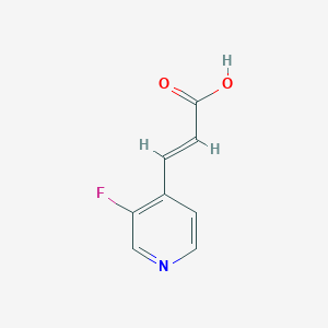 molecular formula C8H6FNO2 B1458459 (2E)-3-(3-fluoropyridin-4-yl)prop-2-enoic acid CAS No. 1567668-00-1