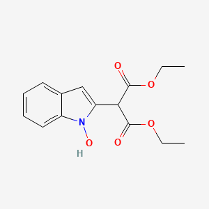 molecular formula C15H17NO5 B14584631 Diethyl (1-hydroxy-1H-indol-2-yl)propanedioate CAS No. 61417-36-5