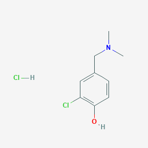 B1458465 2-Chloro-4-[(dimethylamino)methyl]phenol hydrochloride CAS No. 1795398-75-2