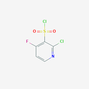 molecular formula C5H2Cl2FNO2S B1458468 2-Chloro-4-fluoropyridine-3-sulfonyl chloride CAS No. 1803567-06-7