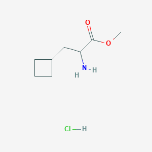 molecular formula C8H16ClNO2 B1458474 Methyl 2-amino-3-cyclobutylpropanoate hydrochloride CAS No. 1520072-58-5
