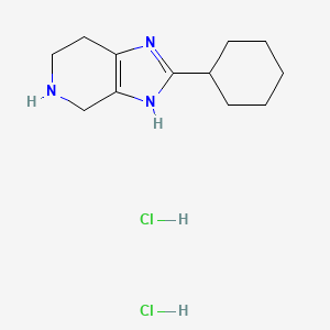 2-cyclohexyl-1H,4H,5H,6H,7H-imidazo[4,5-c]pyridine dihydrochloride