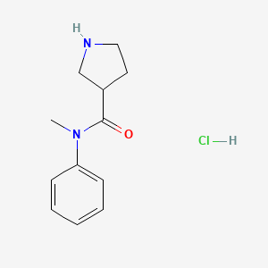 N-methyl-N-phenylpyrrolidine-3-carboxamide hydrochloride