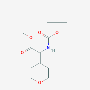 Methyl 2-((tert-butoxycarbonyl)amino)-2-(dihydro-2H-pyran-4(3H)-ylidene)acetate