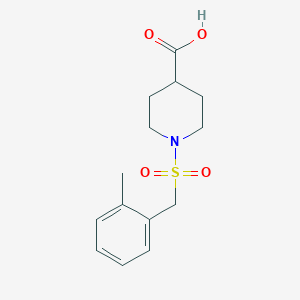 1-[(2-Methylbenzyl)sulfonyl]piperidine-4-carboxylic acid