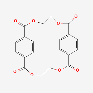 3,6,13,16-Tetraoxatricyclo[16.2.2.2(8,11)]tetracosa-1(20),8,10,18,21,23-hexaene-2,7,12,17-tetrone