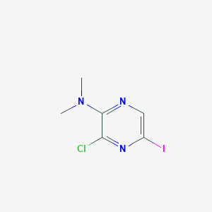 3-chloro-5-iodo-N,N-dimethylpyrazin-2-amine
