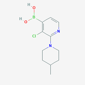 (3-Chloro-2-(4-methylpiperidin-1-yl)pyridin-4-yl)boronic acid