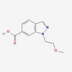 molecular formula C11H12N2O3 B1458505 1-(2-methoxyethyl)-1H-indazole-6-carboxylic acid CAS No. 1955548-23-8
