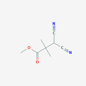 B1458509 Methyl 3,3-dicyano-2,2-dimethylpropanoate CAS No. 1228788-10-0