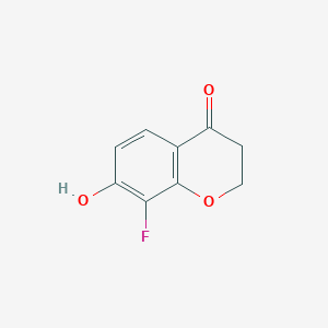 molecular formula C9H7FO3 B1458511 8-fluoro-7-hydroxy-3,4-dihydro-2H-1-benzopyran-4-one CAS No. 1260012-73-4