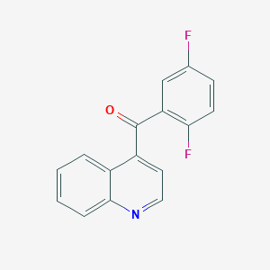 molecular formula C16H9F2NO B1458514 (2,5-Difluorophenyl)(quinolin-4-yl)methanone CAS No. 1706429-84-6
