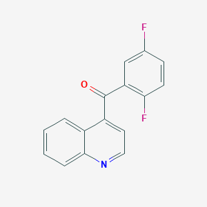 molecular formula C16H9F2NO B1458514 4-(2,5-Difluorobenzoyl)quinoline CAS No. 1706429-84-6