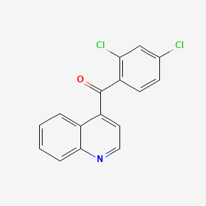 molecular formula C16H9Cl2NO B1458515 4-(2,4-Dichlorobenzoyl)quinoline CAS No. 1706444-36-1