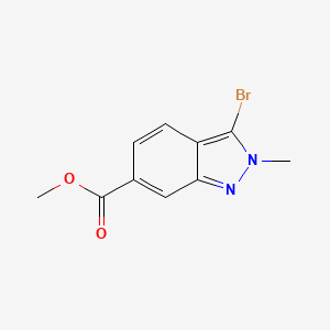 molecular formula C10H9BrN2O2 B1458516 methyl 3-bromo-2-methyl-2H-indazole-6-carboxylate CAS No. 1434142-10-5