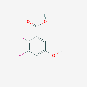 molecular formula C9H8F2O3 B1458518 2,3-Difluoro-5-methoxy-4-methylbenzoic acid CAS No. 1706446-21-0