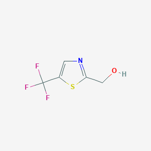 molecular formula C5H4F3NOS B1458524 [5-(Trifluoromethyl)-1,3-thiazol-2-yl]methanol CAS No. 1434142-11-6