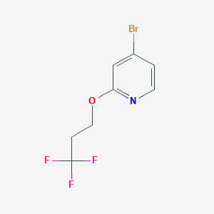 molecular formula C8H7BrF3NO B1458529 4-Bromo-2-(3,3,3-trifluoropropoxy)pyridine CAS No. 1779131-57-5