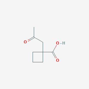 1-(2-Oxopropyl)cyclobutane-1-carboxylic acid