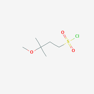 molecular formula C6H13ClO3S B1458538 3-Methoxy-3-methylbutane-1-sulfonyl chloride CAS No. 1700307-07-8