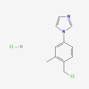 1-[4-(chloromethyl)-3-methylphenyl]-1H-imidazole hydrochloride