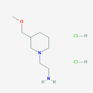 2-[3-(Methoxymethyl)piperidin-1-yl]ethan-1-amine dihydrochloride