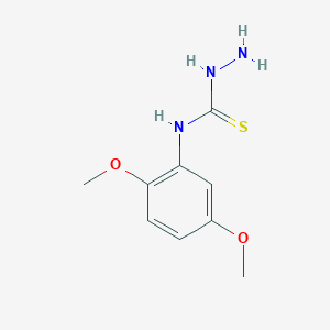 molecular formula C9H13N3O2S B14585466 N-(2,5-dimethoxyphenyl)hydrazinecarbothioamide CAS No. 61335-33-9