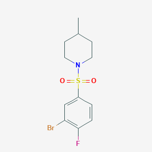 1-((3-Bromo-4-fluorophenyl)sulfonyl)-4-methylpiperidine