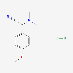 2-(Dimethylamino)-2-(4-methoxyphenyl)acetonitrile hydrochloride
