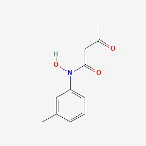 molecular formula C11H13NO3 B14585636 Butanamide, N-hydroxy-N-(3-methylphenyl)-3-oxo- CAS No. 61563-95-9