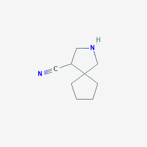 molecular formula C9H14N2 B1458567 2-Azaspiro[4.4]nonane-4-carbonitrile CAS No. 1936317-74-6