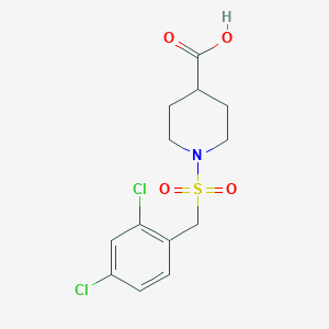 1-[(2,4-Dichlorobenzyl)sulfonyl]piperidine-4-carboxylic acid