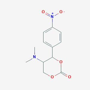 molecular formula C12H14N2O5 B1458583 5-(Dimethylamino)-4-(4-nitrophenyl)-1,3-dioxan-2-one CAS No. 1858256-69-5