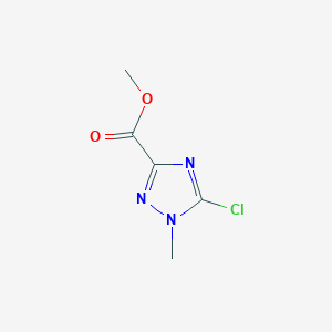 molecular formula C5H6ClN3O2 B1458585 methyl 5-chloro-1-methyl-1H-1,2,4-triazole-3-carboxylate CAS No. 1807982-60-0