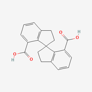 molecular formula C19H16O4 B1458587 1,1'-螺并茚满-7,7'-二羧酸 CAS No. 856407-39-1