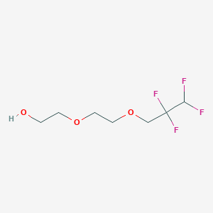molecular formula C7H12F4O3 B1458589 2-[2-(2,2,3,3-Tetrafluoropropoxy)ethoxy]ethan-1-ol CAS No. 1435806-79-3