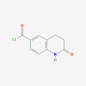 molecular formula C10H8ClNO2 B1458594 2-Oxo-1,2,3,4-tetrahydroquinoline-6-carbonyl chloride CAS No. 1279882-34-6
