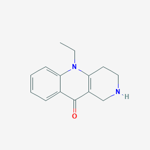 molecular formula C14H16N2O B1458595 5-乙基-1,3,4,5-四氢苯并[b][1,6]萘啉-10(2H)-酮 CAS No. 1955548-06-7