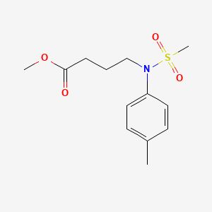 molecular formula C13H19NO4S B1458597 4-[(4-甲基苯基)(甲基磺酰)氨基]丁酸甲酯 CAS No. 1858242-69-9