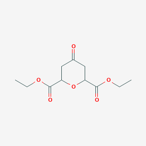 molecular formula C11H16O6 B14585970 Diethyl 4-oxooxane-2,6-dicarboxylate CAS No. 61417-25-2