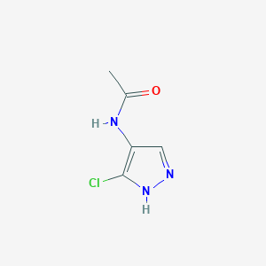 molecular formula C5H6ClN3O B1458602 N-(3-chloro-1H-pyrazol-4-yl)acetamide CAS No. 1704063-31-9