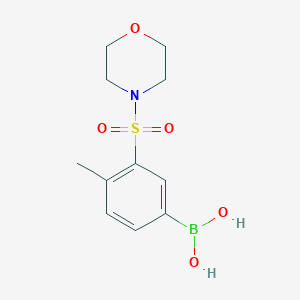 molecular formula C11H16BNO5S B1458607 4-甲基-3-(吗啉磺酰基)苯硼酸 CAS No. 1704065-60-0