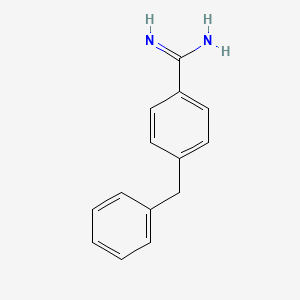 molecular formula C14H14N2 B14586091 Benzenecarboximidamide, 4-(phenylmethyl)- CAS No. 61625-26-1