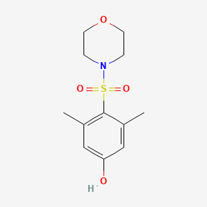 molecular formula C12H17NO4S B1458610 3,5-二甲基-4-(吗啉磺酰基)苯酚 CAS No. 1704067-04-8