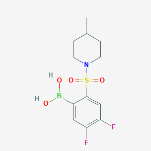 (4,5-Difluoro-2-((4-methylpiperidin-1-yl)sulfonyl)phenyl)boronic acid