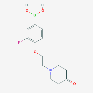 3-Fluoro-4-(2-(4-oxopiperidin-1-yl)ethoxy)phenylboronic acid