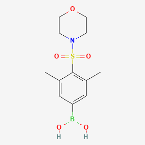 molecular formula C12H18BNO5S B1458622 (3,5-Dimethyl-4-(morpholinosulfonyl)phenyl)boronic acid CAS No. 1704067-46-8