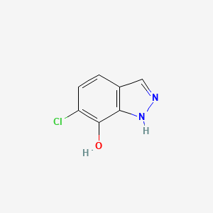 molecular formula C7H5ClN2O B1458625 6-chloro-1H-indazol-7-ol CAS No. 1638769-08-0