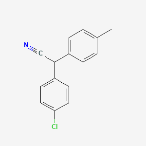 molecular formula C15H12ClN B1458630 2-(4-Chlorophenyl)-2-(p-tolyl)acetonitrile CAS No. 1704065-71-3