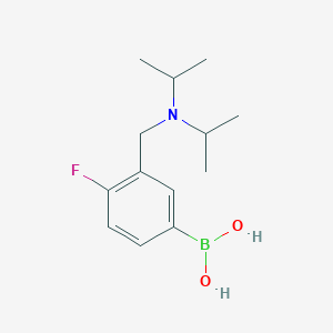 molecular formula C13H21BFNO2 B1458639 (3-((Diisopropylamino)methyl)-4-fluorophenyl)boronic acid CAS No. 1704068-97-2